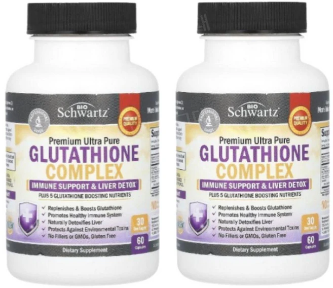 바이오슈왈츠 글루타치온 컴플렉스 글루타티온 Glutathione, 60정, 2개 - 쿠팡