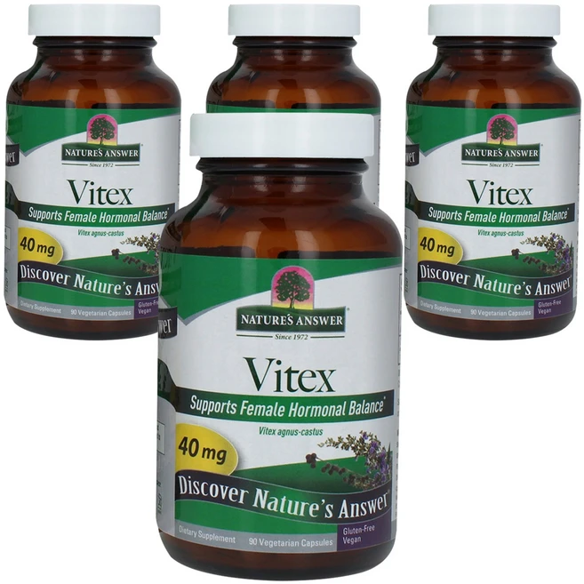 네이쳐스앤서 바이텍스 40mg 베지테리안 캡슐, 4개, 90정 - 쿠팡