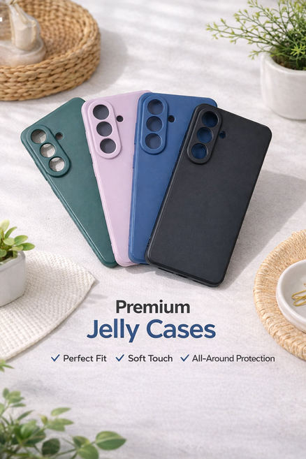 포앤디 심플 컬러 슬림핏 카메라 보호 풀커버 젤리 핸드폰케이스