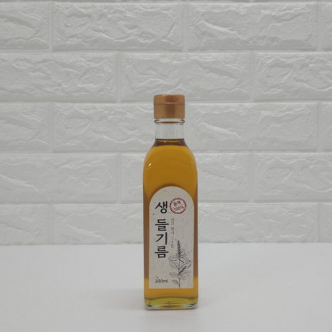오케이 들깨 100% 생들기름 300ml 가정용 업소용 무침 비빔 볶음용 깔끔한 고소함, 1