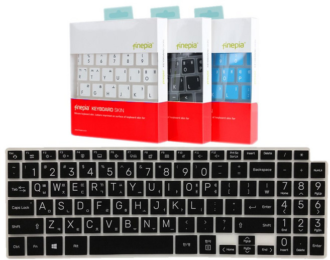 LG 그램16 16Z90P 16ZD90P 16Z95P 16ZD95P용 한영자판 키보드커버 16인치, 1개, 블랙(16Z90P)