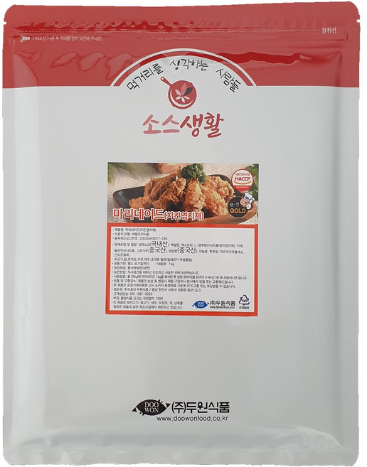 [두원식품] 마리네이드 (치킨 염지제), 1개, 100g