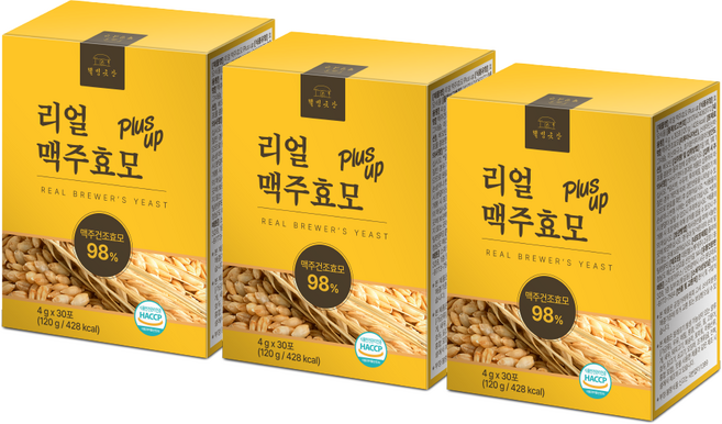 웰빙곳간 리얼 맥주효모 Plus up 콜라겐 스틱 30P, 120g, 3개