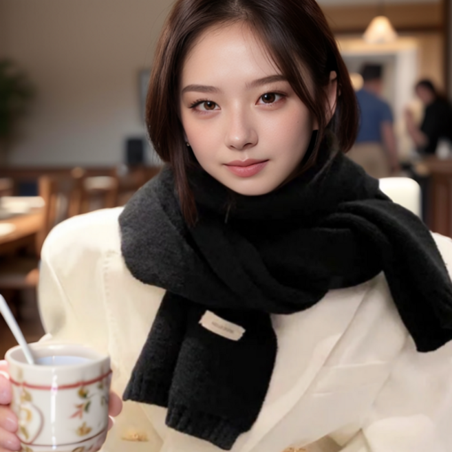 AREUM 여성 겨울 부드러운 포근 머플러 목도리