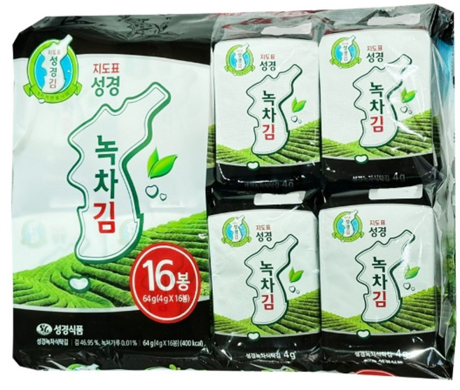 기타 성경김 녹차 식탁김 4g x 16봉, 상세페이지참조