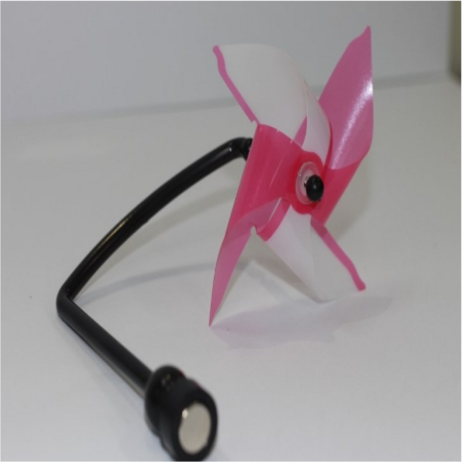 배기팬 냉각팬 육안확인용 공정용 과열방지 에너지절약 바람개비 PIN WHEEL, 핑크, 1개