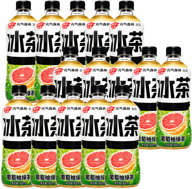 천천중국식품 포도유자삥훙차, 12개, 900ml