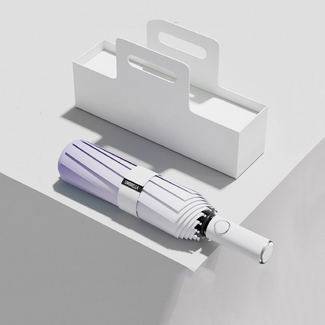 [엣지잇지] 자외선 차단 파스텔 그라데이션 자동우산 우양산 겸용