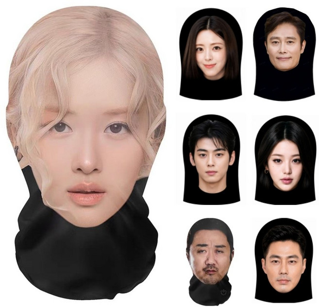 실제같은 사람 가면 복면 위장 변장 남자 여자 얼굴마스크 안면마스크, 12.여성-1장