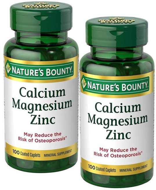 네이처스 바운티 칼슘 마그네슘 아연 비타민D3 Nature's Bounty Calcium Magnesium Zinc Caplets