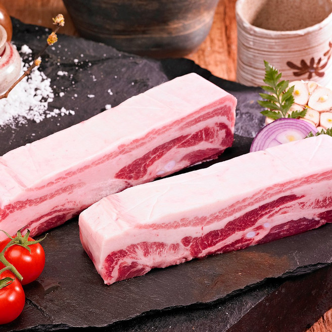 돼지고기 한돈 스킨진공포장 신선한 제주 흑돼지 오겹살, 1개, 500g