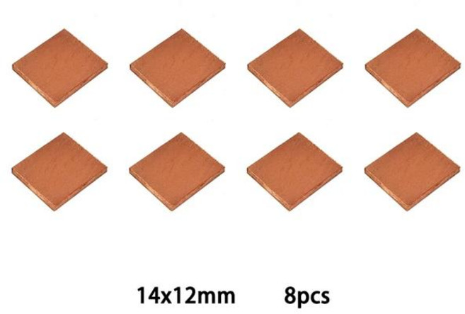 라디에이터 메모리 광부 RTX 3060 3070 3080 3090 / 5600 5700 GPU 냉각 15-40도 열 패드용 GPU RAM 구리, [02] type I, [02] Thickness1.8mm, 10 type I_02 Thickness1.8mm, 10 type I