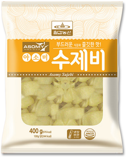 칠갑농산 쫄깃수제비, 400g, 3개