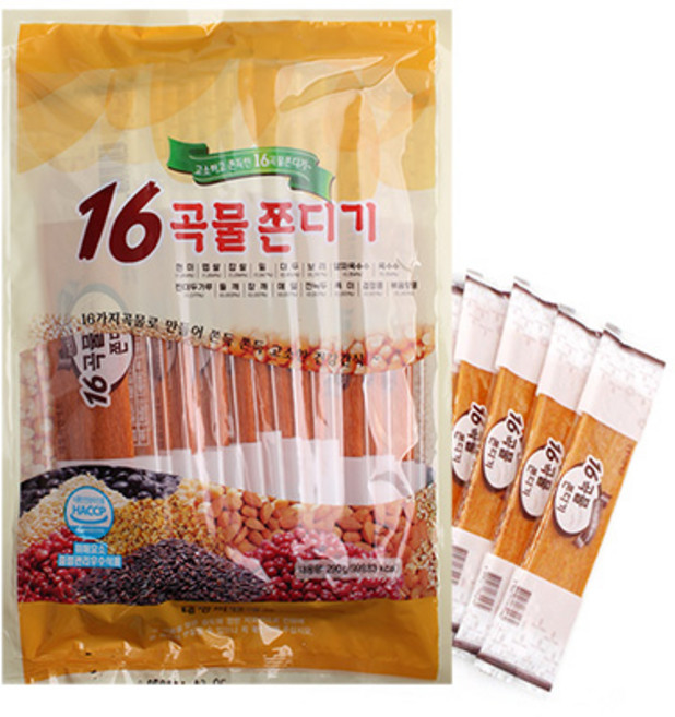 태평 16곡물 쫀디기 260g(개별포장), 6개, 200g