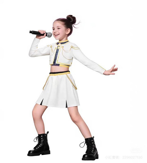 兒童佐伊三件套表演服裝套裝, 佐伊-120cm( 三件套), 1個