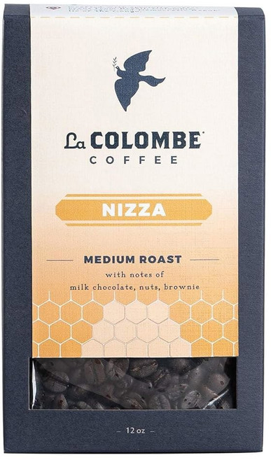 La Colombe 에티오피아 커피 라 콜롬브 니자 미디엄 로스트 원두 우유 초콜릿 견과류 브라우니 향과 꿀처럼 달콤한 구운 맛 12온스 1팩, Nizza, 1개, 355ml