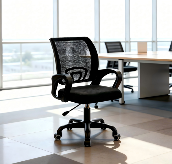 Takata 편안한 메쉬 사무용 의자 학생용 공부 의자 WY4, 모두 검은색