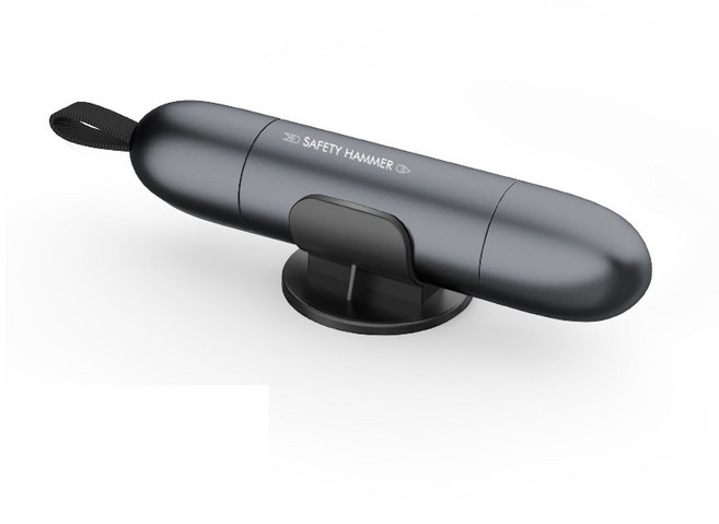 콘티 차유리깨는도구 차량용망치 차량탈출도구 비상용망치 안전벨트 절단, 1개, 01비상탈출망치 블