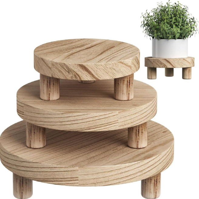 우드 스탠드 3종 화분 받침 인테리어소품