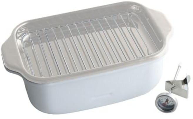 후지호로 에나멜 튀김냄비 TP-20K 인덕션 호환 온도계 포함, 1개, 베이지, 25cm