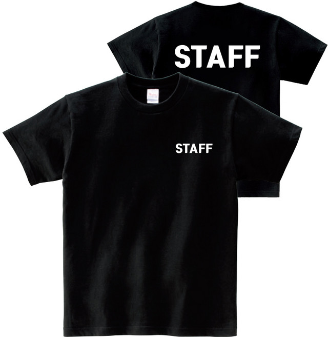 STAFF 프린팅 프린트스타 17수 블랙 반팔 티셔츠