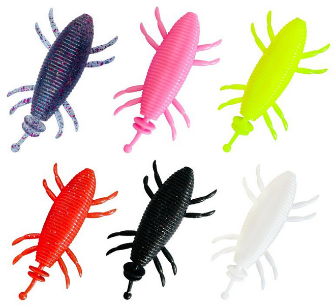 雷蛙小舖 蠶蛹（大號）17克 軟蟲 魚虎 泰國鱧魚 路亞 假餌, 9303CD區柄鉤5/0一包10隻,單一, 1個