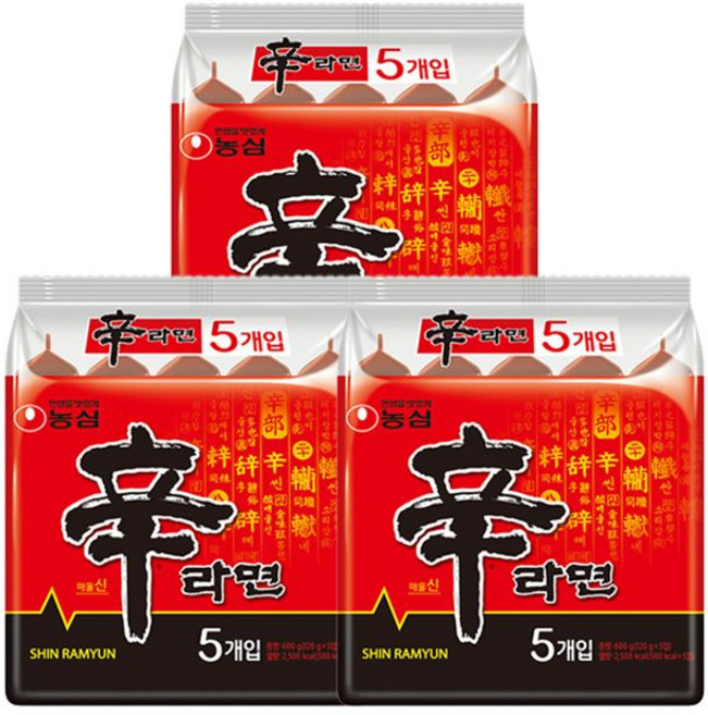 농심 신라면, 15개, 120g