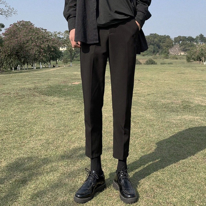 豹開之家 男韓版西裝褲 九分褲 休閒褲 直筒褲 KX211