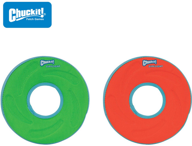 척잇 강아지장난감 짚플라이트 원반 M-색상임의, 랜덤 발송, 1개