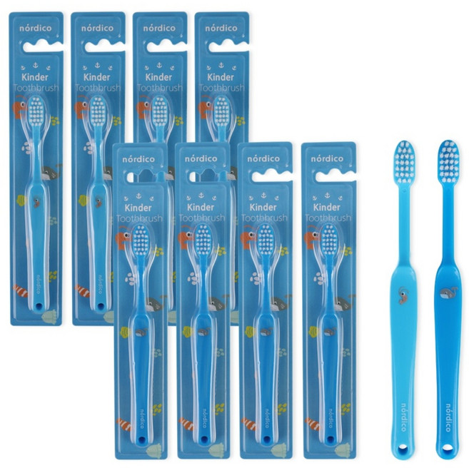 노르디코 킨더칫솔, 바다속친구, 10개, 1개입