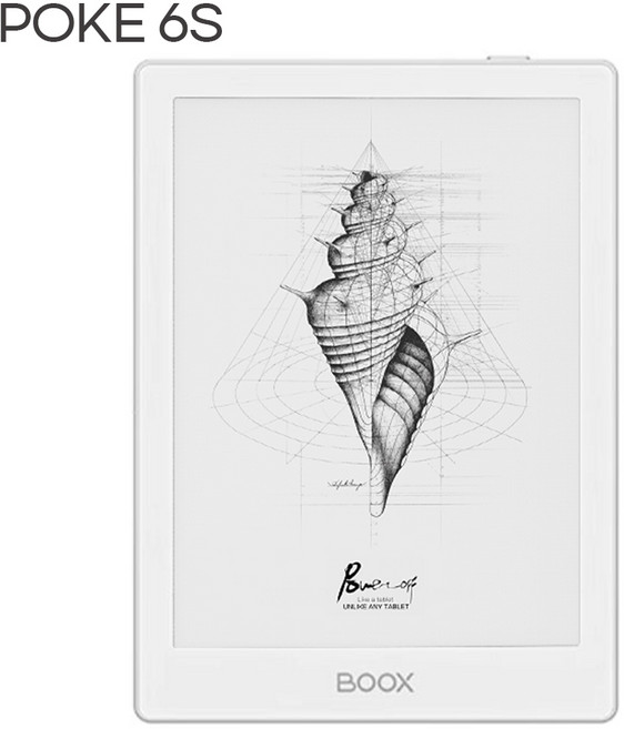 오닉스 BOOX 포크6 ONYX 포크6S 6인치 이북리더기 전자책 POKE6 POKE6S 2+32GB 중국내수용, 6S화이트, 32GB, Wi-Fi