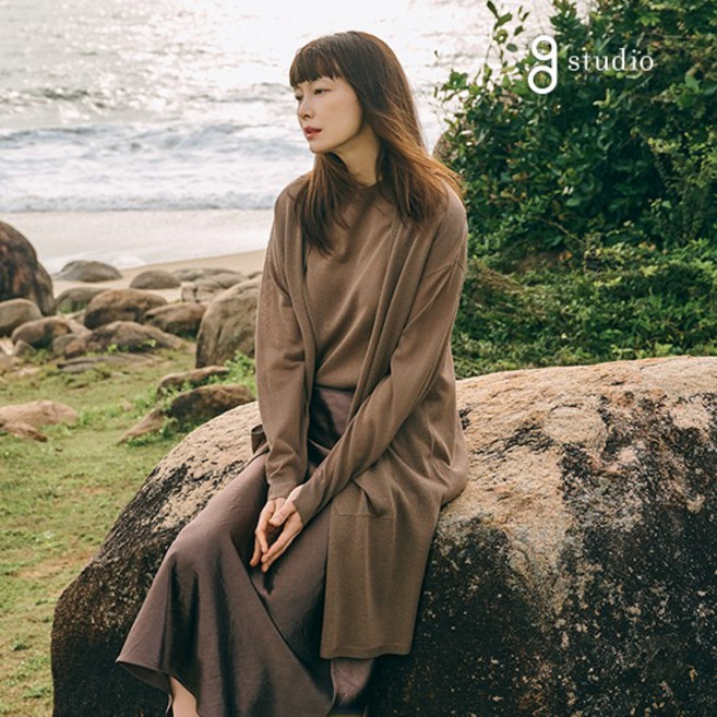 지스튜디오 25SS 프렌치린넨실크 시어니트 셋업 2종 429811