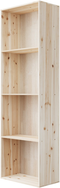 국산 완제품 4단 원목 책장 천연 삼나무 책장 두께18T 튼튼합니다 천연 삼나무 원목향이 가득한 고급제품 입니다