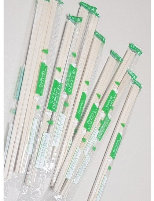 일회용 나무젓가락 5000개 개별포장 비닐포장 OPP 업소용