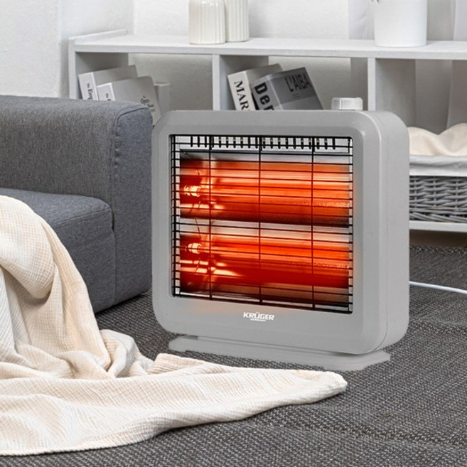 크루거 2단 쿼츠 미니 히터 그레이 KRH-5412KLG