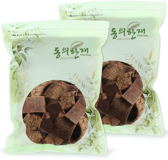 동의한재 100% 국산 볶은 두충나무껍질, 500g, 2개