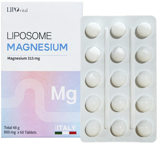 리포바이탈 산화마그네슘 리포좀 마그네슘 효능 2개월분, 1박스, 60정