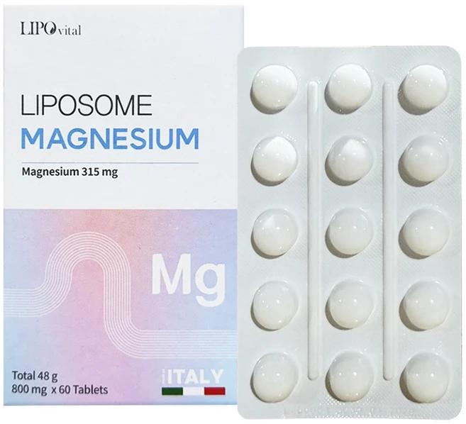 고흡수 리포바이탈 리포좀 마그네슘 1박스 60정 2개월 근육긴장 이완 에너지 생, 1세트, 60회분 - 쿠팡