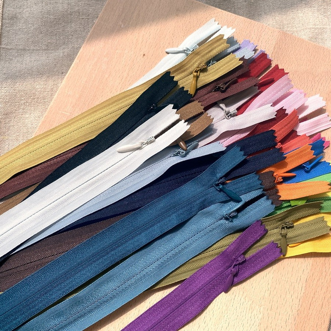 569 탐나요 콘솔지퍼 31컬러 25cm 61cm 파우치 가방 부자재, 오렌지, 1개