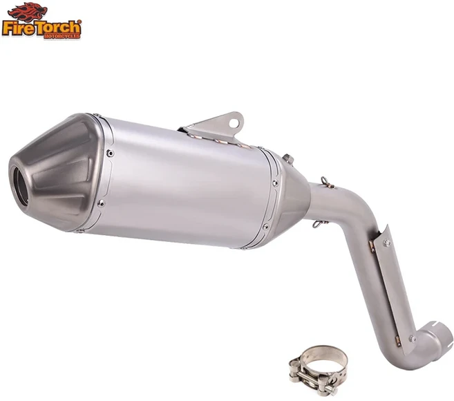 VOGE 625DS 2025 오토바이 배기구 모토 시스템 51MM 개조 스테인리스 스틸 튜브 머플러 슬립온, 02 No Laser