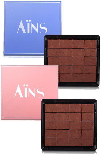 아인스 생초콜릿 마일드+카카오 세트 (총 2pack/1set) 파베 수제초콜릿 세트, 1개