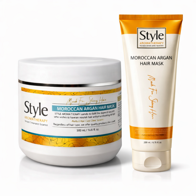 모로칸 아르간 헤어팩 트리트먼트 극손상 손상모 케어 500ml 200ml 2종, 1세트