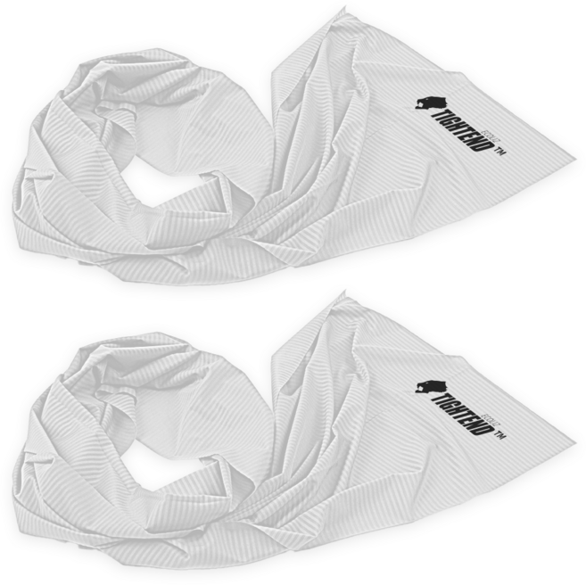 타이트엔드 타이트 쿨 머플러, 화이트, 2개