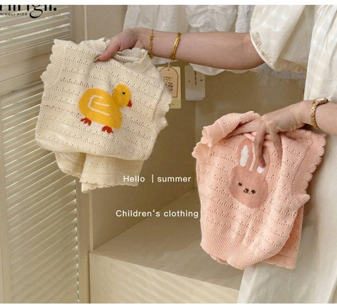 아짱 아짱 여아 베이비 여름 유아상하복 투피스 아동 주니어 자매 핑크 가디건 치마 등원 나들이 초등 유치원 데일리