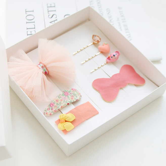 [워나몰] 여아 헤어핀 선물세트 똑딱핀 집게핀 실핀