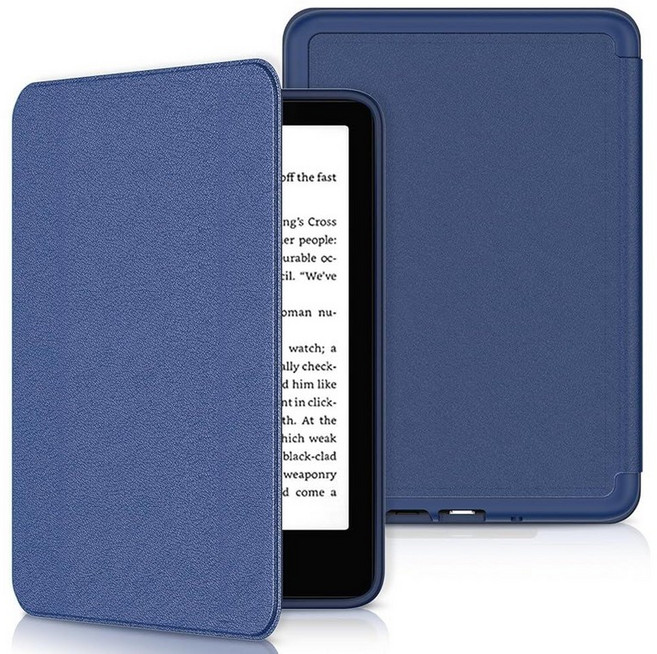 완전히 새로운 6인치 킨들(11세대 2024/2022년 출시) 마그네틱 TPU 백과 자동 슬립/웨이크 기능이 있는 산예트랄 슬림 PU 가죽 커버용 케이스 TCL 리마운트 코보, Dark Green, Yqsl-다크 그린