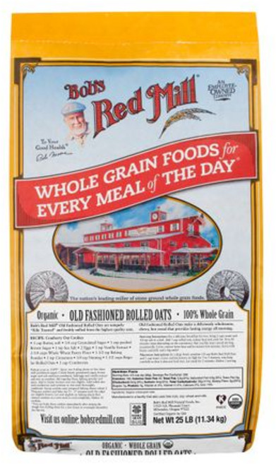 밥스 레드 밀 유기농 올드 패션드 롤드 오트 25파운드 Bob's Red Mill Organic Old Fashioned Rolled Oats 25-pound (Pack of, 1개