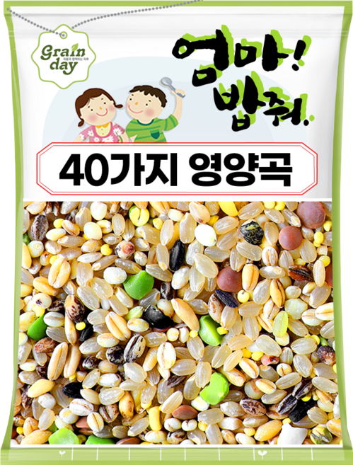 엄마밥줘 40곡 혼합잡곡, 10kg, 1개