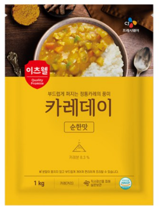 CJ 이츠웰 카레데이 순한맛 1KG X 1개