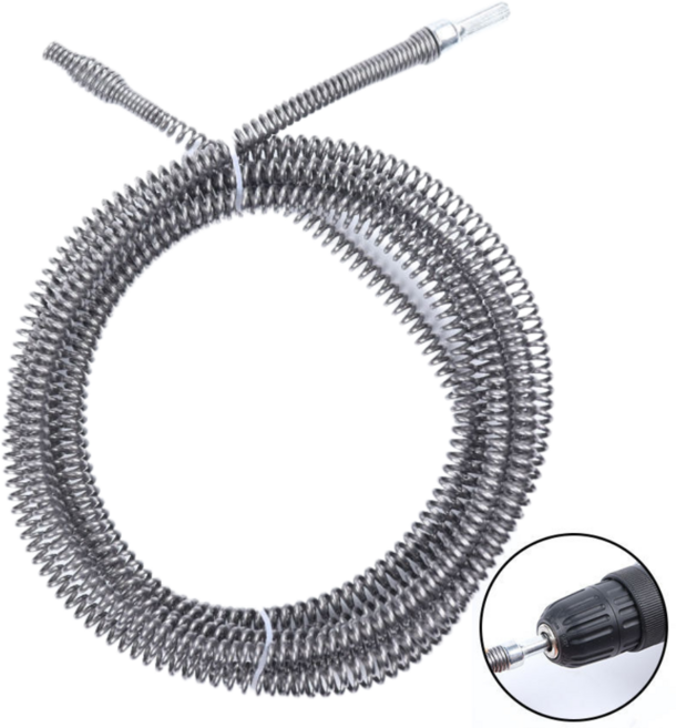 Mirsh 배수구 화장실 하수구 뚫는 전동 스프링 관통기